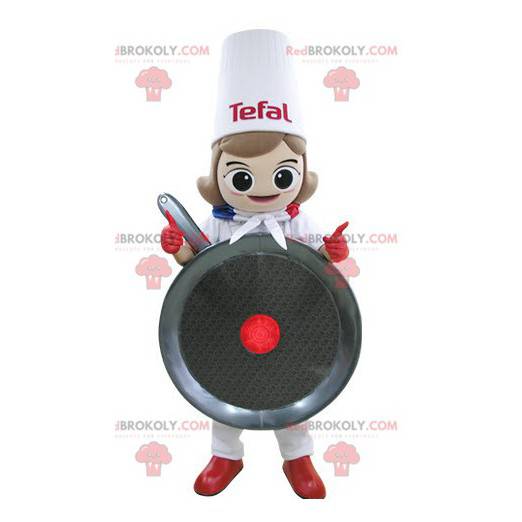 Chef-kok gigantische pan-mascotte - Redbrokoly.com