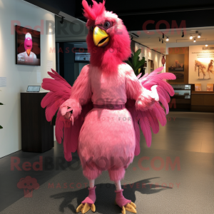 Pink Roosters maskot...