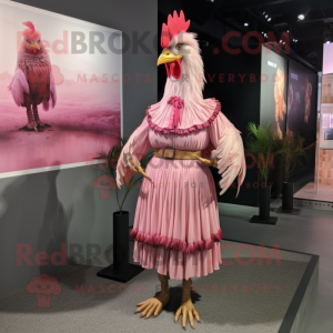 Pink Roosters maskot...