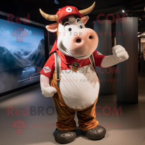 Red Holstein Cow mascotte...