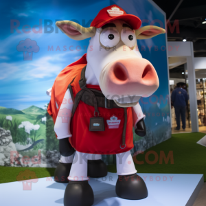 Red Holstein Cow mascotte...