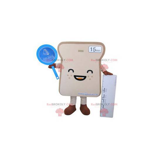 Mascotte de tranche de pain de mie géante - Redbrokoly.com