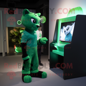 Green Panther mascotte...