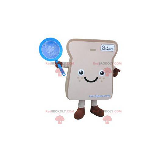 Mascota de rebanada de pan gigante - Redbrokoly.com