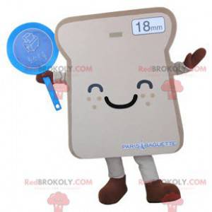 Giant and smiling slice of bread mascot - Redbrokoly.com