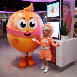 Peach Astronaut mascotte...