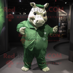 Skovgrønt næsehorns maskot...