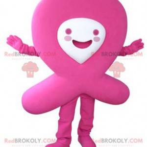 Mascote de fita rosa. Fita vermelha AIDS - Redbrokoly.com