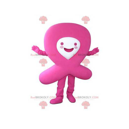 Mascota de cinta rosa. Cinta roja del SIDA - Redbrokoly.com