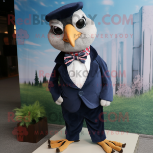 Navy Quail maskot kostume...