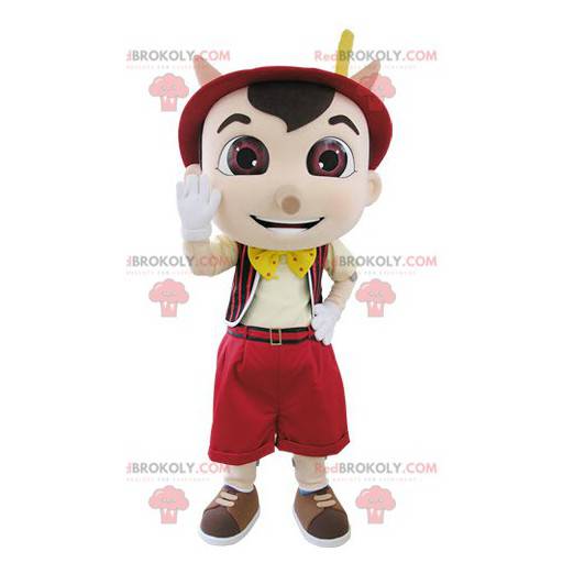 Mascote do famoso desenho animado de Pinóquio - Redbrokoly.com