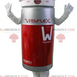 Gray and red tablet box mascot - Redbrokoly.com