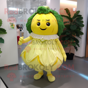 Lemon Yellow Cabbage maskot...