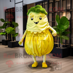 Lemon Yellow Cabbage maskot...