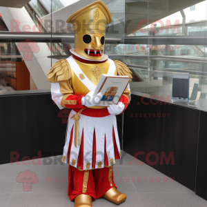 Gouden mascotte kostuum van...