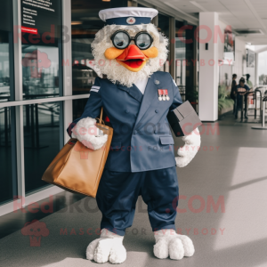 Navy Fried Chicken mascotte...