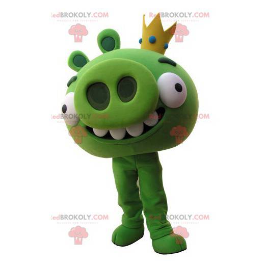 Angry Birds maskot. Grön gris maskot - Redbrokoly.com