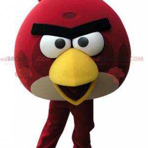 Mascota de pájaro rojo y amarillo de Angry Birds -