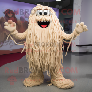 Beige Spaghetti mascotte...