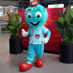 Turquoise Cherry mascotte...