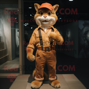 Rust Cat maskot kostume...