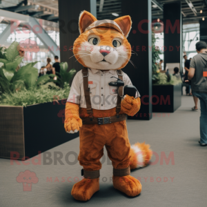 Rust Cat maskot kostume...