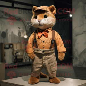 Rust Cat Maskottchen kostüm...