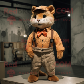 Fantasia de mascote Rust Cat com calça chino e cintos - Mascotes de gato - REDBROKO_39771 - RedBrokoly.com