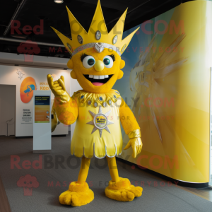 Yellow King maskot kostyme...