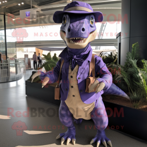 Lavendel Allosaurus maskot...