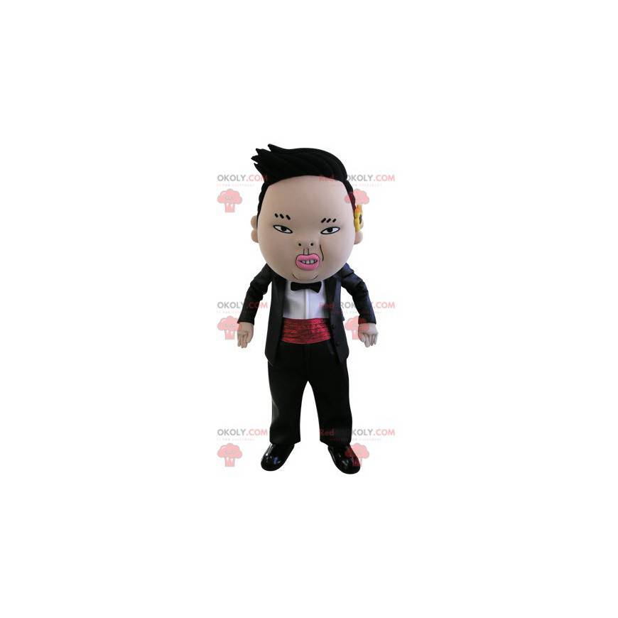 Mascotte uomo asiatico che sembra brutto - Redbrokoly.com