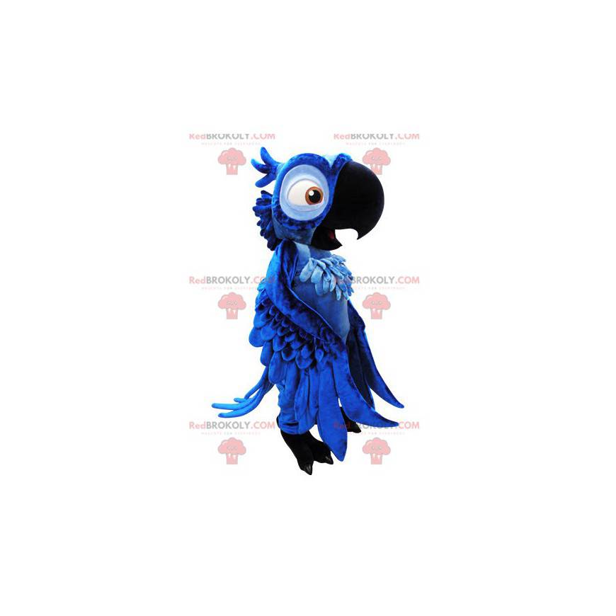 Blu famous blue parrot mascot from the cartoon Rio -