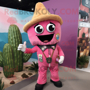 Pink Nachos maskot kostume...