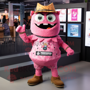 Pink Nachos maskot kostume...