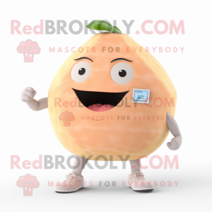 Beige Grapefrugt maskot...