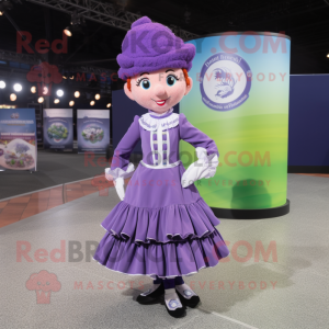 Lavendel irsk danser maskot...
