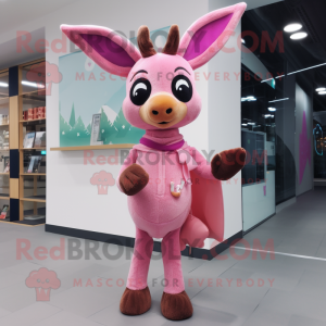 Pink Roe Deer maskot...