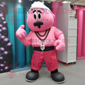 Pink Boksehandske maskot...