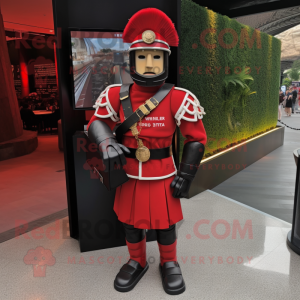 Red Roman Soldier maskot...