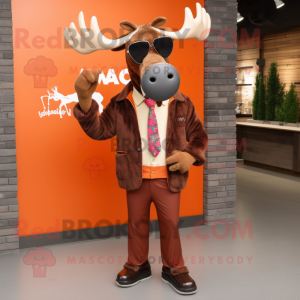 Rust Moose mascotte kostuum...