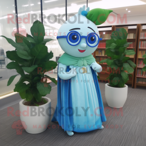Sky Blue Beanstalk maskot...