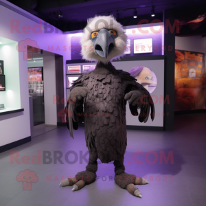 nan Vulture mascot costume character dressed with a Jumpsuit and Earrings