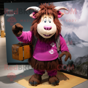 Magenta Yak mascotte...