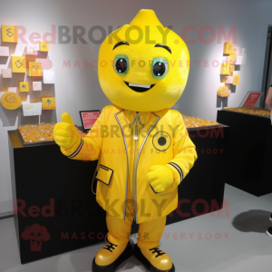 Yellow Candy Box maskot...