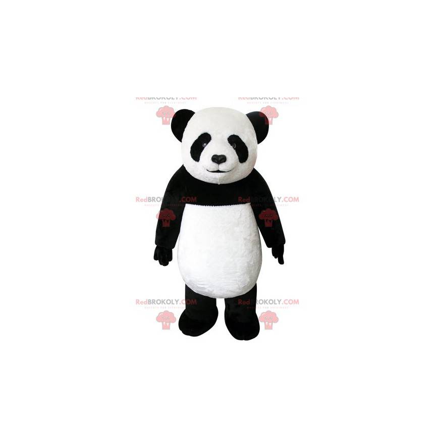 Mascotte panda bianco e nero molto bella e realistica -