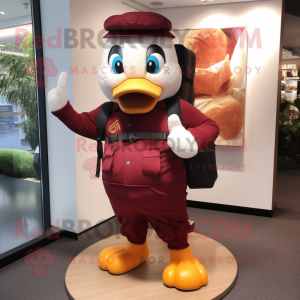 Maroon Duck mascotte...