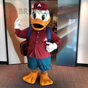 Maroon Duck mascotte...