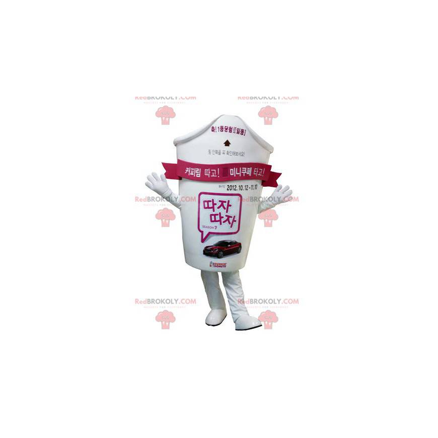 Mascota de la taza de cartón. Beber mascota - Redbrokoly.com