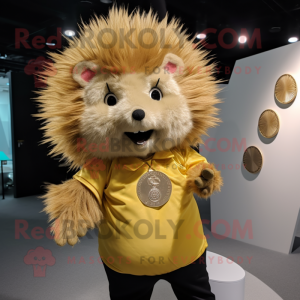 Gold Porcupine maskot...