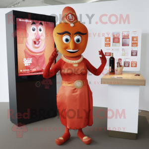 nan Tikka Masala mascot costume character dressed with a Cocktail Dress and Digital watches